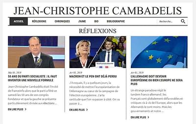 Jean-Christophe Cambadélis - Webseitengestaltung