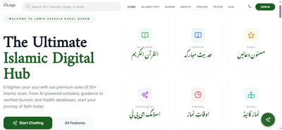 Jamia Saeedia Darul Quran – Complete Islamic Digital Hub - Aplicación Web