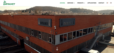 Inframet - Création de site internet