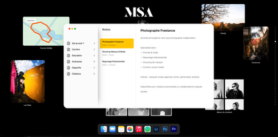 Réalisation d'un portfolio pour un photographe - Website Creation