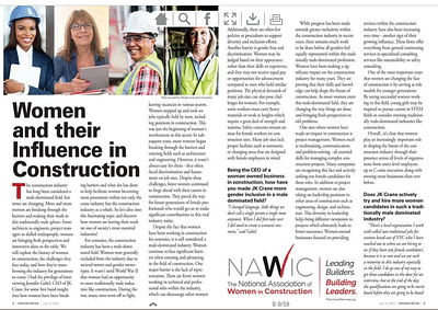 Women and their Importance in Construction - Copywriting