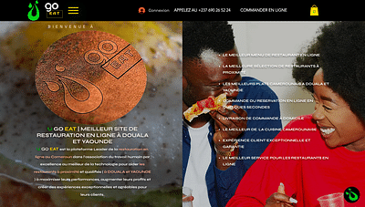 CREATION DE SITE DE RESTAURATION EN LIGNE U GO EAT - Website Creation