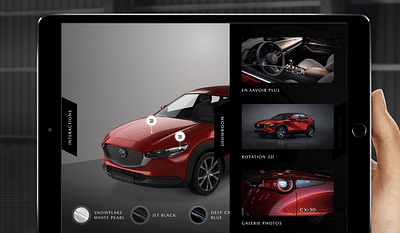 Découvrez la nouvelle Mazda CX-30 en RA/RV - Application mobile