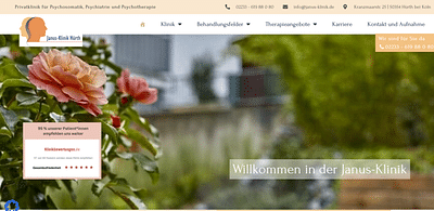 Janus-Klinik | Corporate Website - Webseitengestaltung