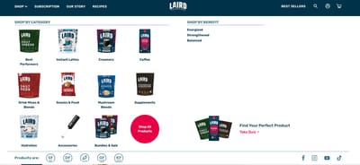 Laird Superfood – E-Commerce & Brand Experience Website - Markenbildung & Positionierung