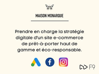 Stratégie Google Ads & Social Ads - MaisonMonarque - Social Media