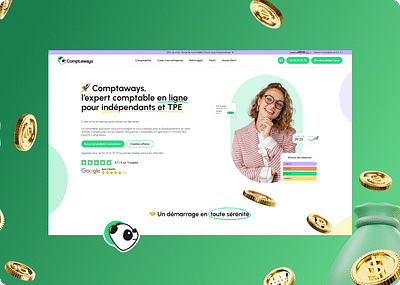 Comptaways l Site web & branding - Image de marque & branding