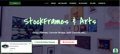 StockFrames and Arts - Web Development and SEO - Référencement naturel