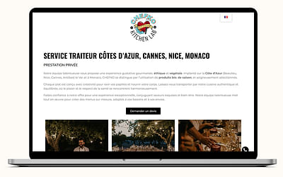 Création de site internet pour Chefko Traiteur - Webseitengestaltung