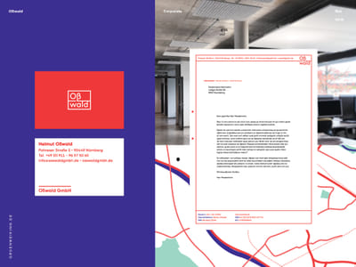 Corporate Design für das Ingenieurbüro Oßwald - Design & graphisme