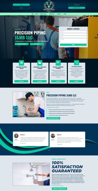 Precision Piping J&MB LLC - Création de site internet