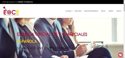Escuela Oficial de Comerciales Españoles - Website Creation