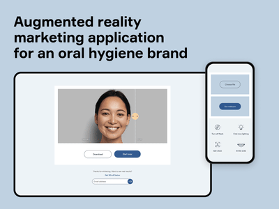 AR teeth whitening application - Artificial Intelligence