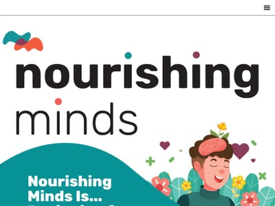 Nourishing Minds: teen mental wellness program site for libraries - Website Creation