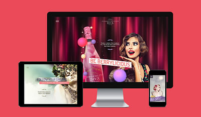 Cosmopolitan Diva Sparkling Wine website - Création de site internet