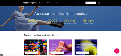 Refonte du site de Kantarmedia.fr - Creación de Sitios Web