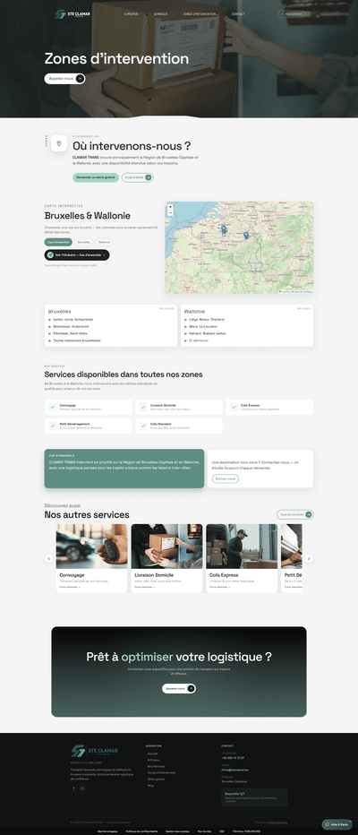 Ste Clamar Trans - Creación de Sitios Web
