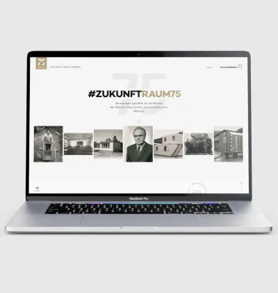 Kreatividee – die Kampagne zu 75 Jahren - Webseitengestaltung
