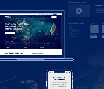 Refonte UX pour deux sites Airbus orientés leads - Création de site internet