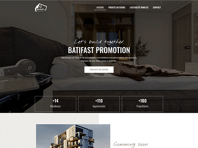 Création du site web de Batifast - Website Creatie