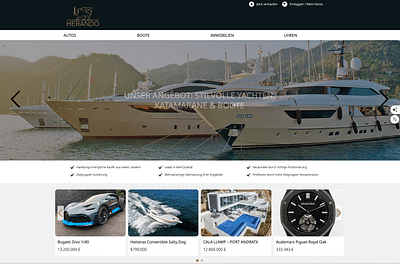 Herando.de Mobile.de für Luxusartikel - E-Commerce