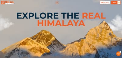 Real Himalaya Travel, Trekking & Expedition Website - Creación de Sitios Web