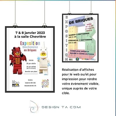 Affiches pour expositions de Lego© - Diseño Gráfico