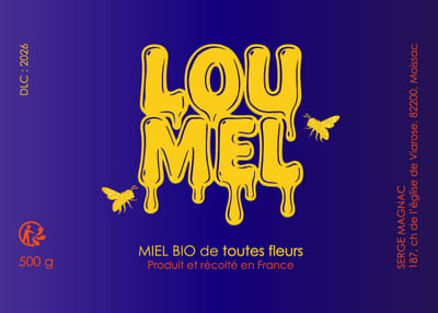 PACKAGING MIEL 2025 : LOU MEL - Image de marque & branding