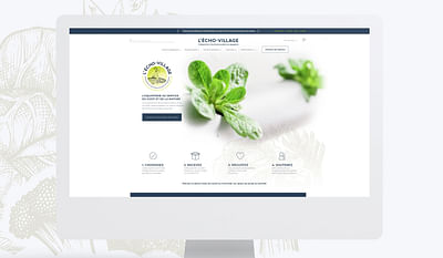 L'Écho-village | Site web e-commerce durable - Publicité