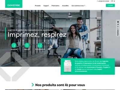 Création du site vitrine de Doxense - Stratégie digitale
