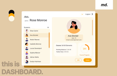 Student Management Dashboard | ITTC - Ergonomy (UX/UI)