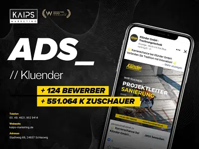// Ads_Klünder | +551k Reichweite | +18.000 Klicks - Influencer Marketing