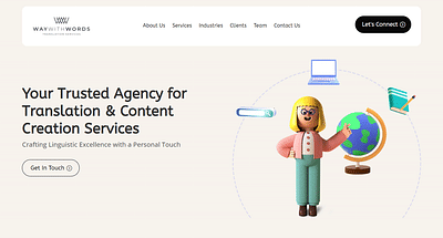 Website Design for Boutique Translation Agency - Creazione di siti web