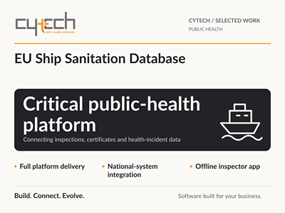 EU Common Ship Sanitation Database - Software Entwicklung