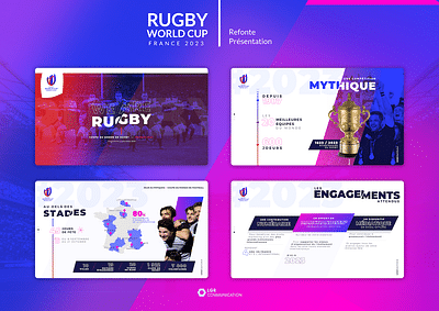 FFR - Rugby World Cup 2023 PowerPoint - Diseño Gráfico