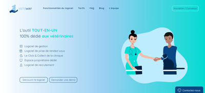 Création du site Vetsway - Webseitengestaltung