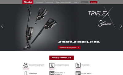Miele dealer platform - Création de site internet