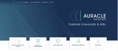 Auracle avocats - Site vitrine - Website Creation