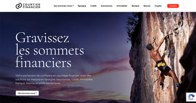 Courtier Financier image de marque et web design - Design & graphisme