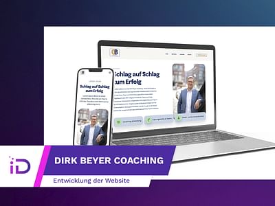 Dirk Beyer Coaching: Entwicklung der Website - Grafikdesign