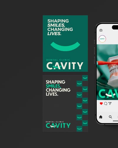 Cavity Dental Clinic - Visual Identity - Marketing