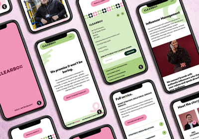 WordPress (Brochure) Website for Clearbox Communications - Ergonomie (UX/UI)