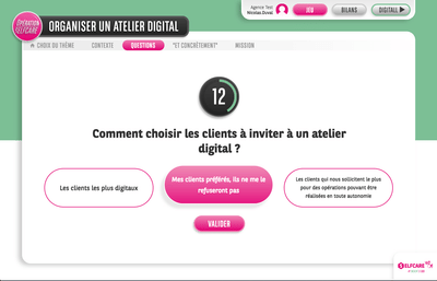 Opération Selfcare - Application web