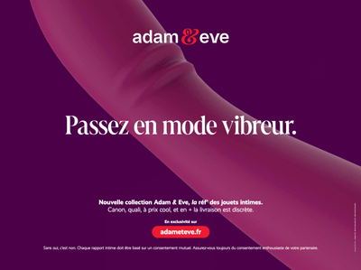 Campagne lancement gamme sextoys Adam&Eve - Publicité