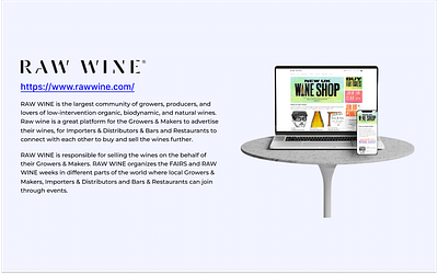 Rawwine - Application web