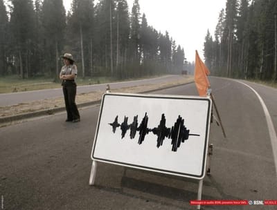 Road block - Publicidad
