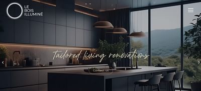 Création du site Le bois illuminé à Genève - Design & graphisme