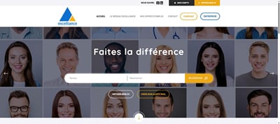 Excelliance : site d'un réseau de 8 agences d'emploi - Création de site internet