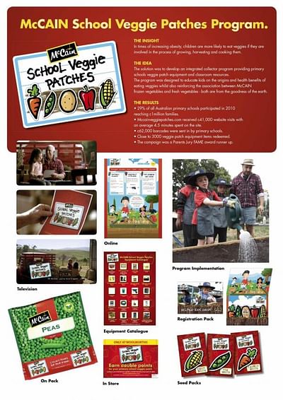 SCHOOL VEGGIE PATCHES - Publicidad
