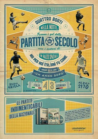 The unforgettable matches of the Italian National Team, 1 - Publicidad